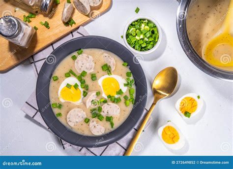 White borscht Zurek stock photo. Image of traditional - 272649852