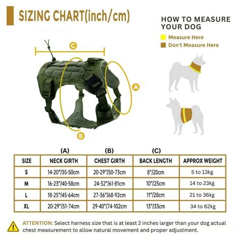 HANK Green Military Dog Harness - With Strong Front Metal Buckle ...