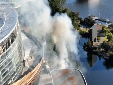 BBL Match Fire Near Optus Stadium | Perth Scorchers vs Sydney Sixers