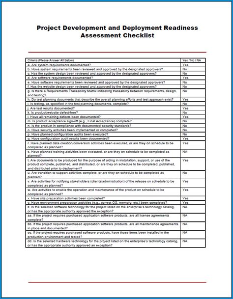 Image result for Software Implementation Checklist Template