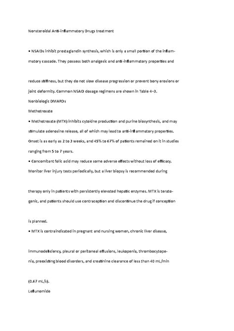 Nonsteroidal Anti - Nonsteroidal Anti-inflammatory Drugs treatment ...