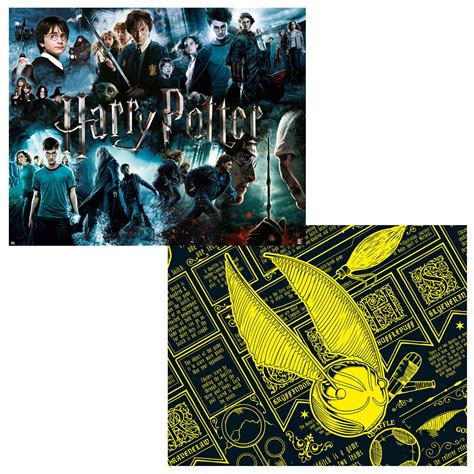Buy Harry Potter 1000 Piece Jigsaw Puzzles | Movie s Collage and Golden ...