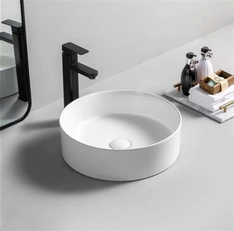 Buy REMANENCE Round Wash Basin Countertop | op Ceramic Bathroom Sink ...