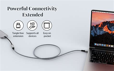 Verilux® USB Type C Extension Cable 3.3ft/1m(20Gbps, 240W), USB C 3.2 ...