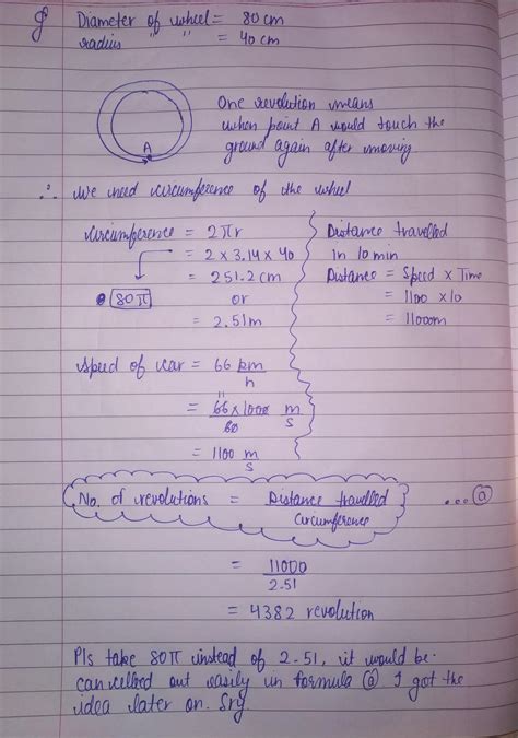 The wheels of a car are of diameter 80 cm each. How many complete ...