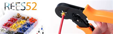 REES52 800 Pieces Assortment Ferrule Wire Copper Crimp Connector, Wire ...