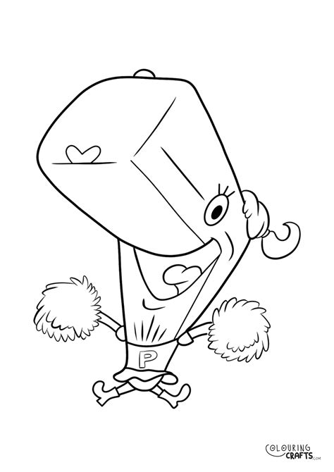 Spongebob SquarePants Pearl Krabs Colouring Page - Colouring Crafts