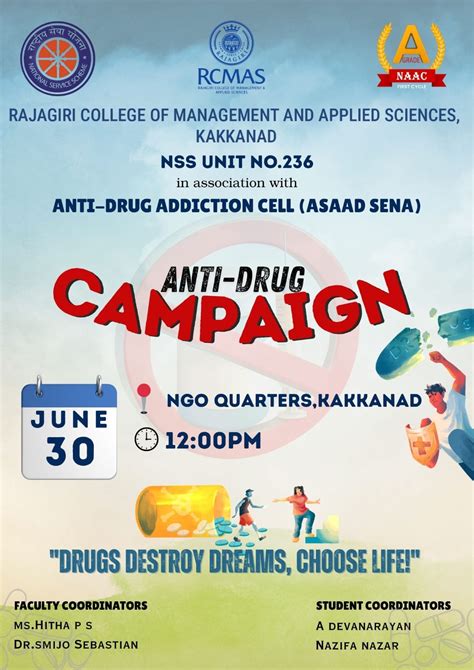 Rajagiri College of Management & Applied Sciences » Anti Drug Campaign