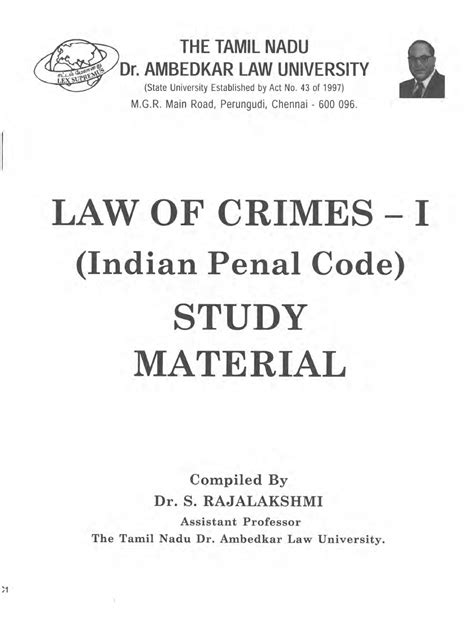 33 Law of Crimes-I(Indian Penal Code) - Bachelor of law (llb ...