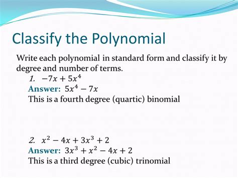 Introduction to Polynomial Functions | PPTX