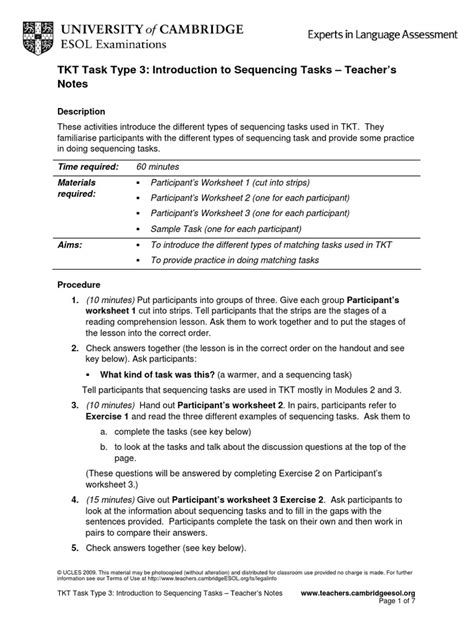 Image result for Tkt Module 1