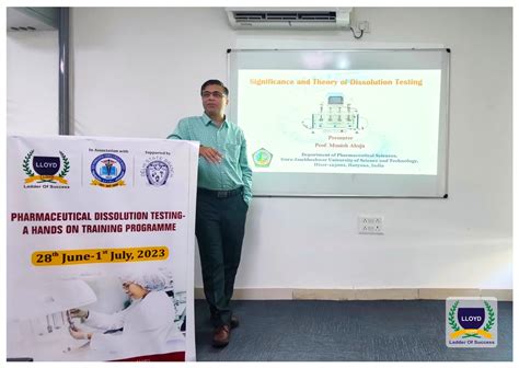 Pharmaceutical Dissolution Testing- A Hands on Training Programme 28th ...