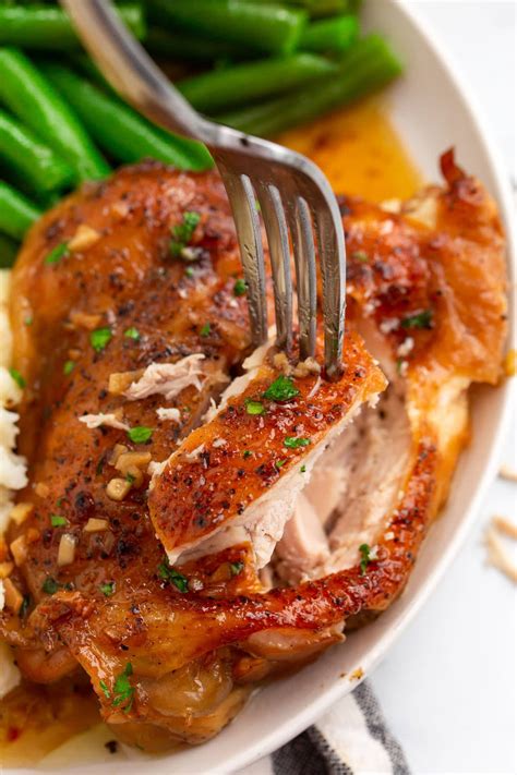 Slow Cooker Brown Sugar Garlic Chicken - The Cooking Jar