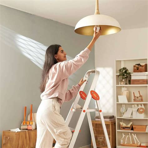 Bathla Advance 5-Step Foldable Ladder for Home with Sure-Hinge ...