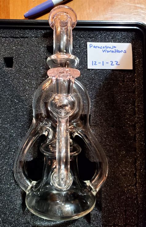 Learglass bubble dumper 🍩 with pink 🍭 lip/joint wraps! 500 retail, 400 ...