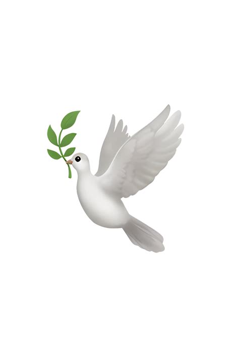 Peaceful and Graceful Dove Emoji