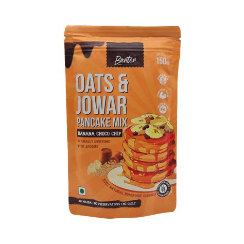 BANANA CHOCO CHIP PANCAKE MIX- 150g – Banter Kitchen India