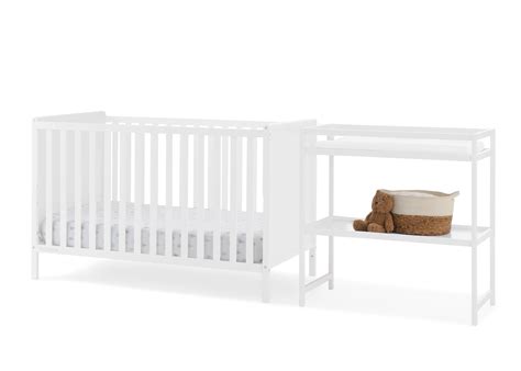 Delta Children Ruby 6-in-1 Convertible Crib & Changing Table 2-Piece ...