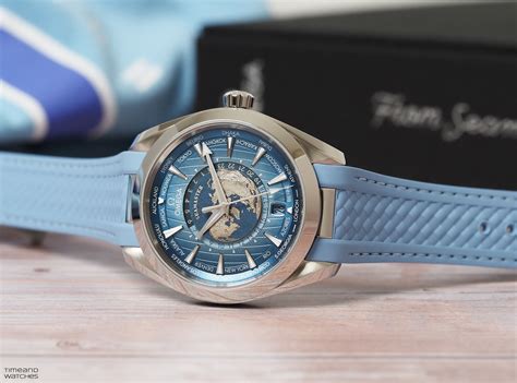 Review: Omega Seamaster Aqua Terra Worldtimer "Summer Blue" | Time and ...