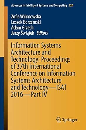 Information Systems Architecture and Technology: Proceedings of 37th ...