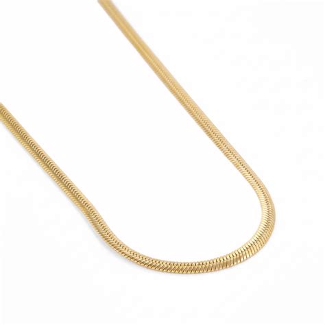 Buy Gold Plated Snake Chain For Men Online - Branta – Brantashop
