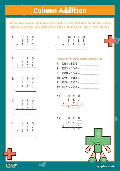 Image result for Column Method Subtraction Year 4