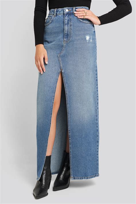 Denim Maxi Skirt