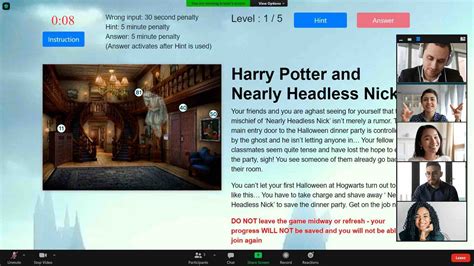 Harry Potter Virtual Escape Room | Harry Potter Escape Room