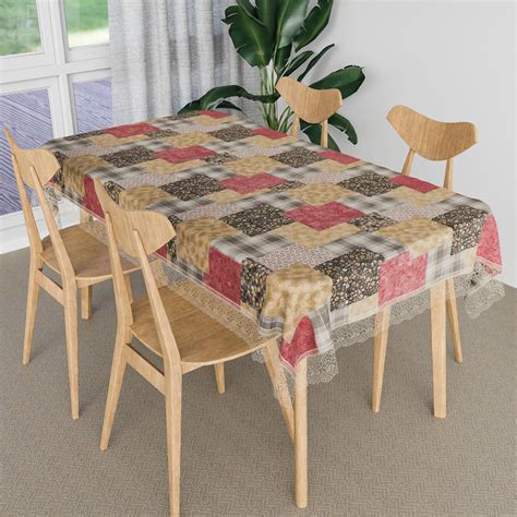Buy Kuber Industries Dining Table Cover | Kitchen Dining Tablecloth | 4 ...