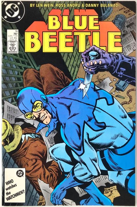 BLUE BEETLE Comic Issue 16 — Ted Kord .75 Cover — 1987 DC Universe VF+ ...