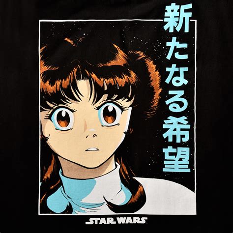 Star Wars - Manga Leia T-Shirt Black | Elbenwald
