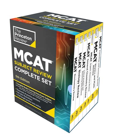 Princeton Review MCAT Subject Review Complete Box Set, 5th Edition: 7 ...