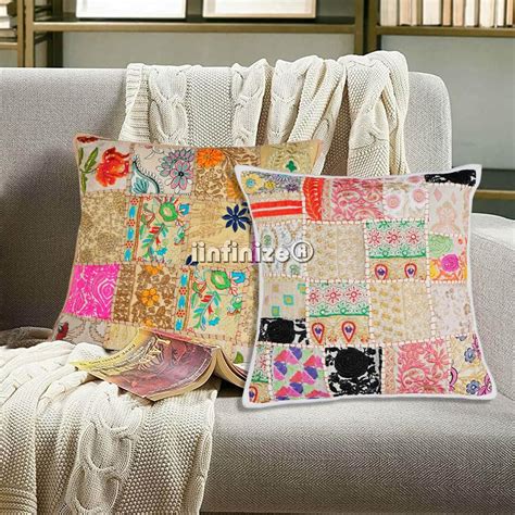 Buy iinfinize Gorgeous Pillow Braided Design Cushion Cover Vintage ...