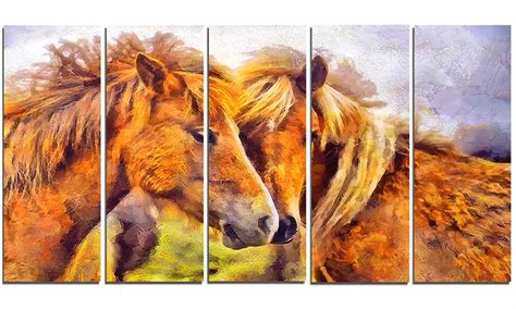 Loving Horses - Metal Wall Art | Groupon Goods