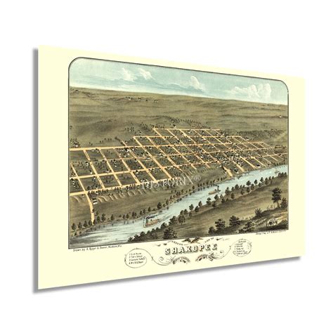 Buy HISTORIX Vintage 1869 Shakopee Minnesota - 24x36 Inch Shakopee City ...