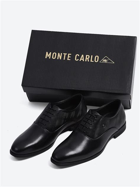 Buy Men Black Solid Lace Up Genuine Leather Formal Oxfords Online in ...