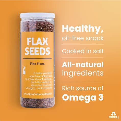 Omay Foods Flax Seeds (Roasted)