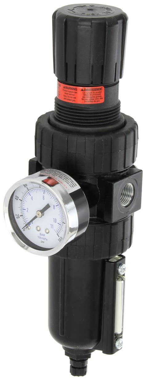 Buy Parker 06E24B18AC One Piece Filter/Regulator, 3/8" NPT, Metal with ...