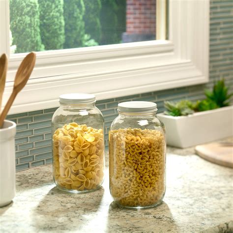 Buy Wide Mouth 1 Gallon Glass Jar with Lid - Glass Gallon Jar for ...
