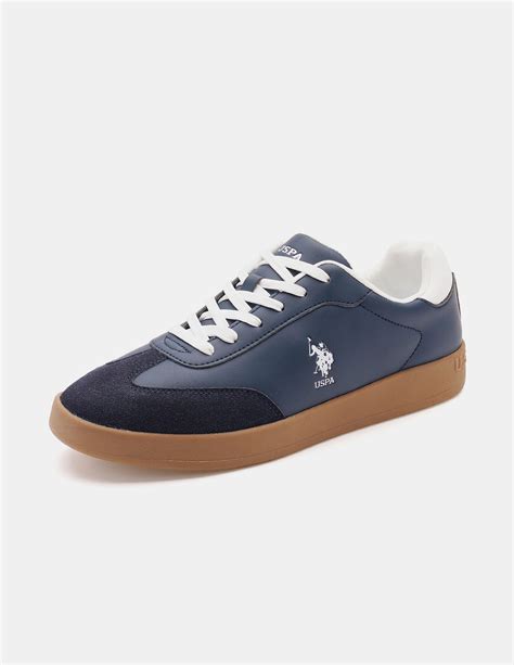 Buy Men Round Toe Colourblocked Coba Sneakers Blue|U.S. Polo Assn. India