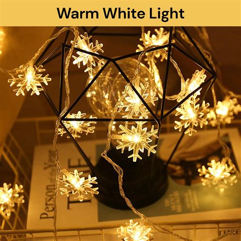 Image result for LED Snowflake Light String