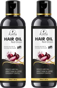 SQUEEKY Red-Onion Non-Sticky & Damage Protection Hair Oil, 420ml, For ...