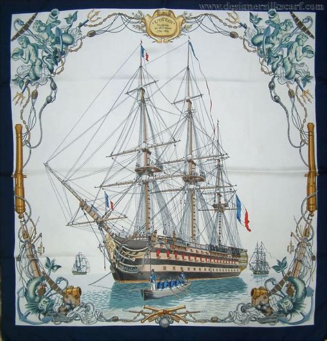 l'Ocean | Hermes scarf, Silk twill, Scarf