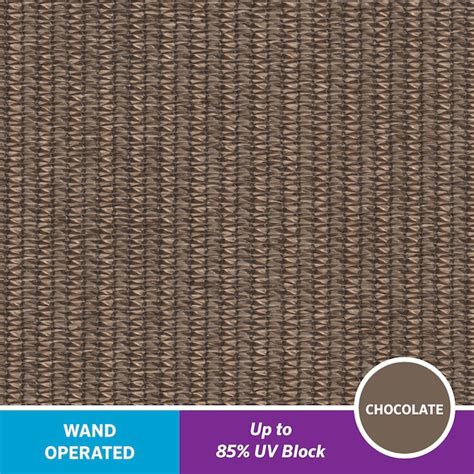 Coolaroo 96-in x 84-in Chocolate Light Filtering Cordless Indoor or ...