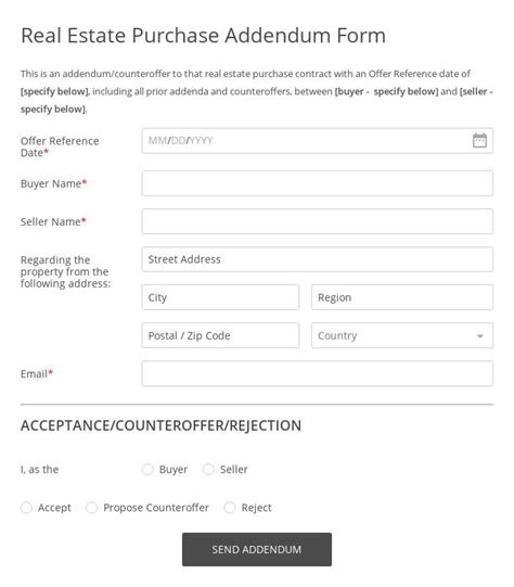 Image result for MiRealSource General Addendum Amendment Form