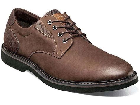Nunn Bush Denali Waterproof Plain Toe Oxford Walking Shoes Dark Brown ...