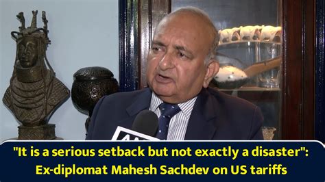 "It is a serious setback but not exactly a disaster": Ex-diplomat ...