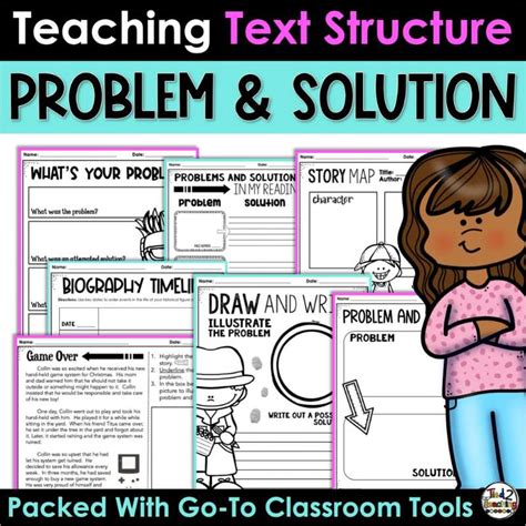 Image result for Problem and Solution Text Structure Worksheet