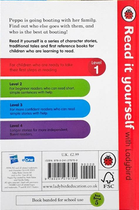 Read It Yourself With Ladybird Level 1 Peppa Pig Going Boating – Books ...