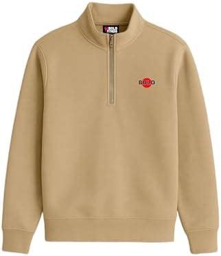 Buy BOLD FITNESS Men’s Half-Zip Fleece Sweatshirt | Stylish, Breathable ...